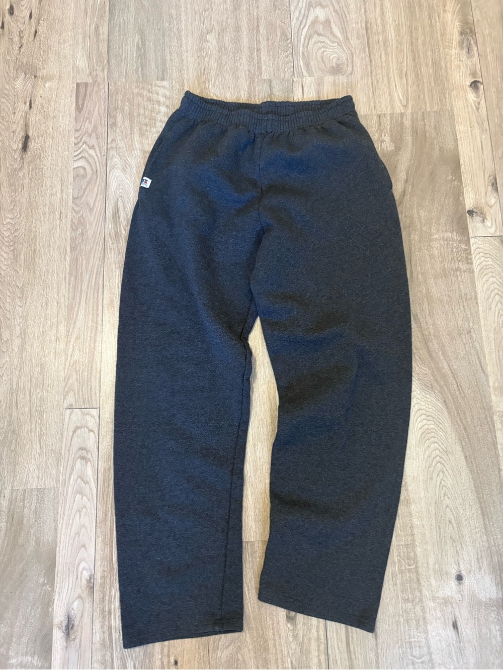 Russell athletic wide-leg fleece sweatpants charcoal Gray